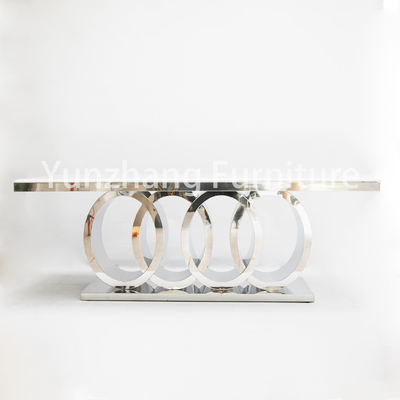 Elegant Four Circles โต๊ะรับประทานอาหารที่ทันสมัยพร้อมเฟอร์นิเจอร์บ้านฐานหนัก
