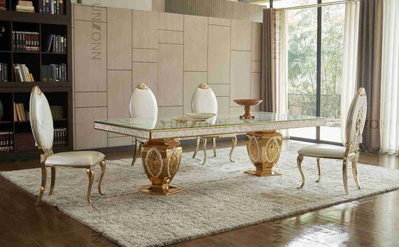 ราคาดี บรรยากาศหรูหราโนเบิลโต๊ะจัดเลี้ยงงานแต่งงานรูปแบบโต๊ะรับประทานอาหารที่มี10-12ที่นั่ง ออนไลน์