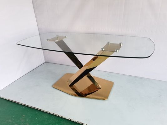 ราคาดี งานแต่งงาน นําเข้าทองเหลืองฐานแก้วกระจกบนโต๊ะรับประทานอาหารที่มีคริสตัล ออนไลน์