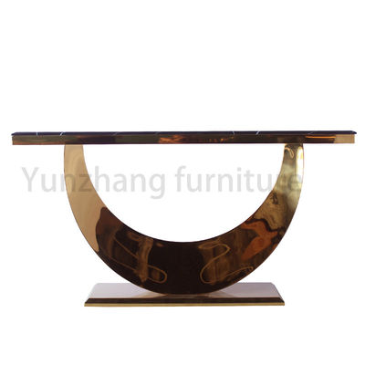 ราคาดี Modern Minimalist Half Moon Arc Console Table Marble / Glass Surface Living Room Furniture ออนไลน์