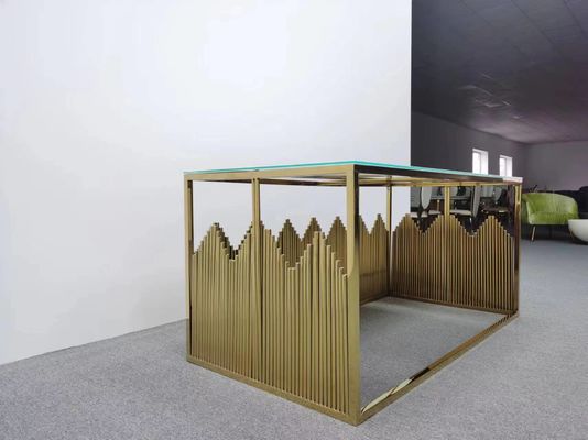 ราคาดี โมเดลใหม่ สี่เหลี่ยม สแตนเลส งานเลี้ยง โต๊ะแต่งงานทอง ออนไลน์