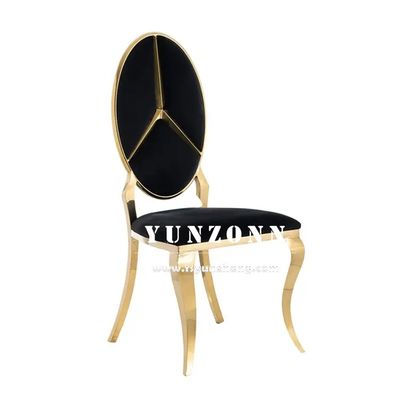 ราคาดี ขายร้อน แฟนซีเบนซ์ ดีไซน์ หลังอาหาร เฟอร์นิเจอร์ทองเหล็กไร้สแตนเลส เก้าอี้เลี้ยงสําหรับงานเลี้ยงงานแต่งโรงแรม ออนไลน์