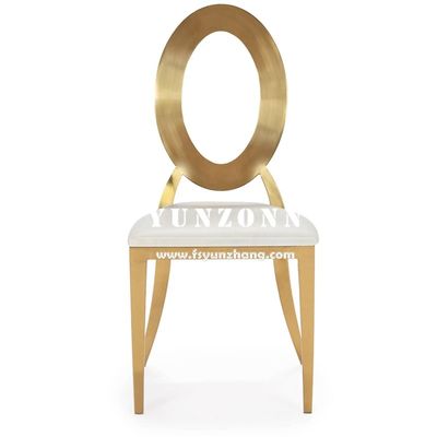 ราคาดี เก้าอี้จัดเลี้ยงสแตนเลสสตีลสีทอง เฟอร์นิเจอร์สำหรับทานอาหาร ดีไซน์แบบวางซ้อนได้ เก้าอี้เหล็กสำหรับงานแต่งงาน งานอีเว้นท์ ปาร์ตี้ในโรงแรม ออนไลน์