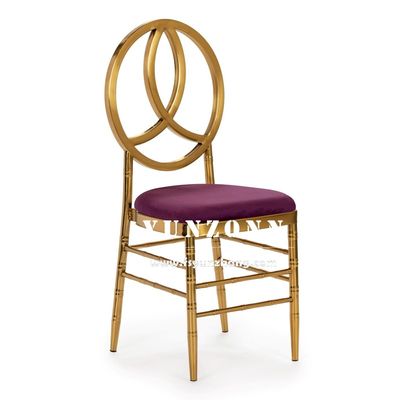 ราคาดี ทองเหลืองเหล็กไร้สแตนเลส โรงแรมงานเลี้ยง เก้าอี้ฟีนิกซ์ เตียงจัดงานงานเลี้ยง เก้าอี้แต่งงาน ออนไลน์