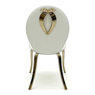 ราคาดี เก้าอี้ทานอาหารสำหรับจัดเลี้ยงงานแต่งงานทันสมัยพร้อมขาเหล็กสแตนเลสสำหรับงานอีเว้นท์ โรงแรม และงานเลี้ยง ออนไลน์