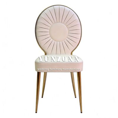 ราคาดี เก้าอี้จัดเลี้ยงหรูสแตนเลสสีทอง PU Leather สำหรับงานแต่งงานและงานอีเวนต์ ออนไลน์