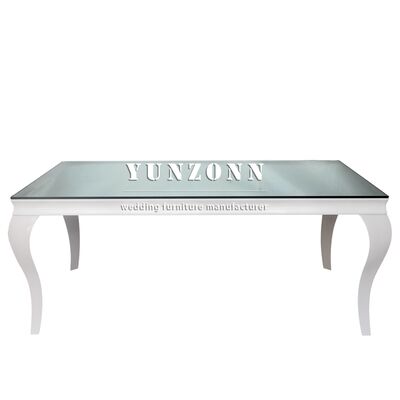 ราคาดี โต๊ะจัดเลี้ยงสีขาวทรงสี่เหลี่ยมยอดนิยมสำหรับงานแต่งงาน งานเลี้ยงวันเกิด และงานกลางแจ้ง ออนไลน์