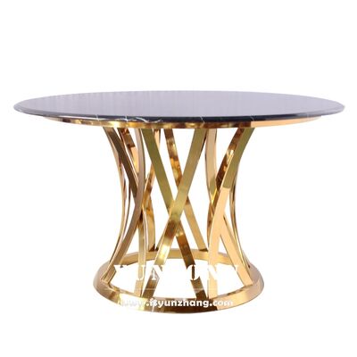 ราคาดี โต๊ะทานอาหารทรงกลมสไตล์โมเดิร์นคลาสสิกพร้อมฐานหนักกระจกนิรภัยและหินอ่อนสำหรับใช้ภายนอกอาคารในห้องครัว ห้องนั่งเล่น โรงแรม ออนไลน์