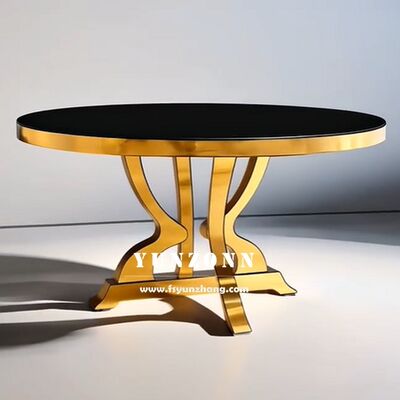 ราคาดี โต๊ะรับประทานอาหารกลมสไตล์ใหม่ โต๊ะงานแต่งงานสําหรับโรงแรม ออนไลน์