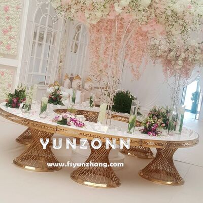 ราคาดี เฟอร์นิเจอร์โรงแรมแบบครึ่งดวงจันทร์แบบ S แบบหรูหรา โต๊ะอาหารกลางแจ้ง โรงแรมงานเลี้ยง ออนไลน์