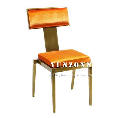 ราคาดี เก้าอี้สแตนเลสสแปรงหรู สําหรับงานมุสลิม แบบเรียบง่าย เก้าอี้เลี้ยงผ้าใบสําหรับร้านอาหารแต่งงาน ออนไลน์