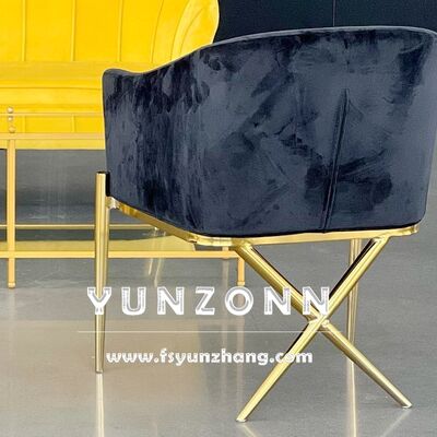 ราคาดี เก้าอี้แขนอาหารที่ทันสมัยที่มีขา X สแตนเลสดีไซน์เก้าอี้โรงแรม ออนไลน์