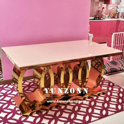 ราคาดี โต๊ะรับประทานอาหารอิตาเลียนโมเดิร์นออดิหรู พร้อมตารางรับประทานอาหารมาร์บอร์โบราณ โลหะและโลหะสําหรับห้องครัว โรงแรมและห้องรับประทานอาหารบ้าน ออนไลน์