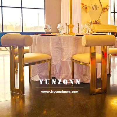 ราคาดี เก้าอี้อาหารสแตนเลส Cali Gold พร้อมหมอนผ้าห่มสําหรับงานแต่งงานและโรงแรม ออนไลน์