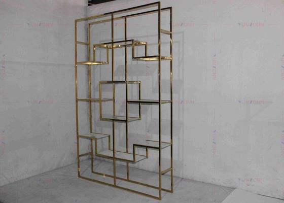 ราคาดี สแตนเลสสีทองโมเดิร์นตู้แร็คไวน์แสงคลาสสิกหรูหรา ออนไลน์