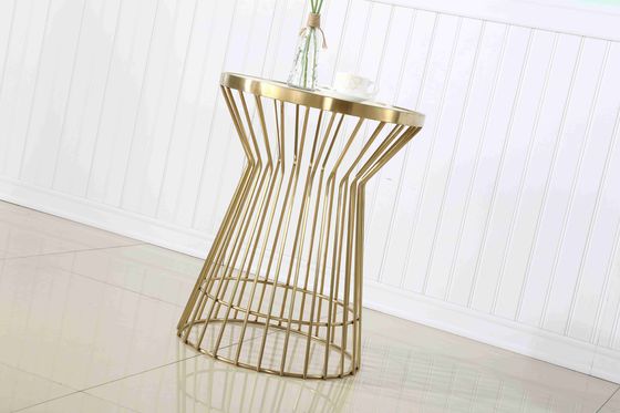 ราคาดี โต๊ะเค้กกระจกงานแต่งงานสแตนเลสสีทองหรูหราสำหรับตกแต่งงาน ออนไลน์