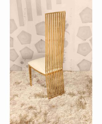 ราคาดี เก้าอี้แต่งงานหลังสูงเก้าอี้จัดเลี้ยงหรูหราทองสแตนเลสน้ำหนัก 200Kg ออนไลน์