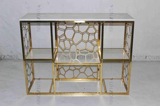 ราคาดี Antirust Stainless Steel Console Table Tubular Stylish Tea Table ตกแต่งสำหรับห้องนั่งเล่น ออนไลน์