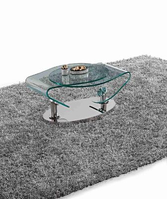 ราคาดี โต๊ะหมุนกระจก ฐานสแตนเลส โต๊ะข้างกาแฟ OEM ออนไลน์