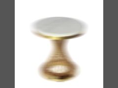 โต๊ะอาหารทรงกลมฐานเหล็ก สำหรับ 6-8 ท่าน